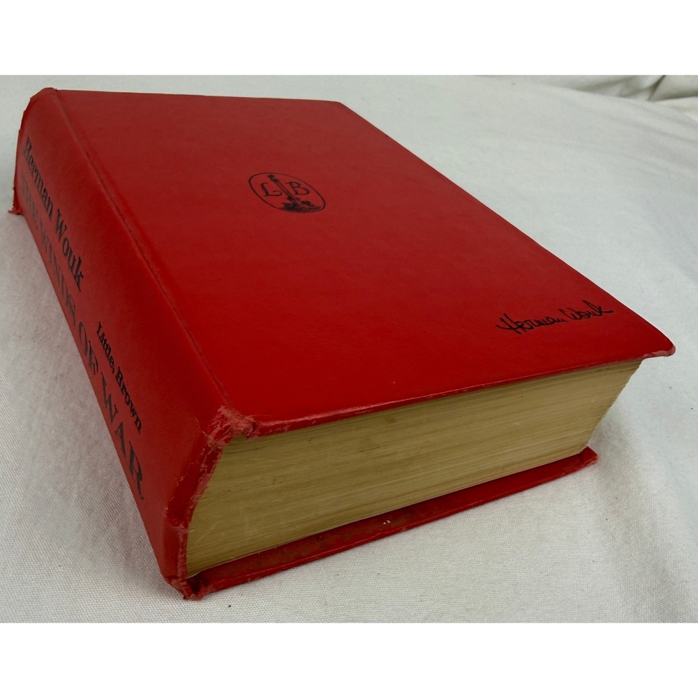 The Winds of War Herman Wouk 1971 Hardcover Little Brown Red Vintage Book - Picture 3 of 8